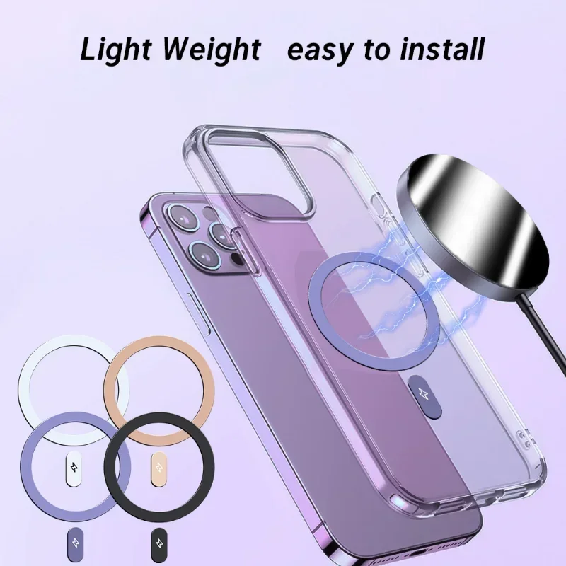 Universal Metal Plate Ring for Magnetic Wireless Charger and Car Phone Holder