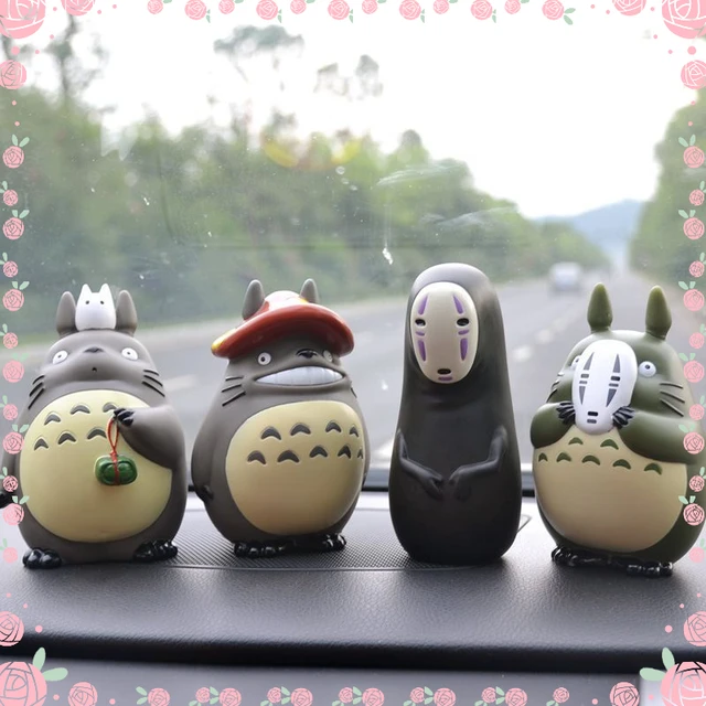 Figurine Totoro Mignonne pour Décoration de Chambre, Ornement d'Homme Sans  Visage, Bijoux de Bureau Kawaii Japonais, Cadeau d'Anniversaire pour Bol