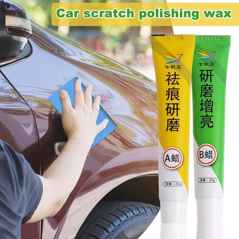 Scratch Repair Wax Car 25G Formula Di Alta Qualità Swirl Remover Wax Con Spugna Kit Di Rimozione Dei Graffi Dell'Automobile Per La Superficie Dell'Aut