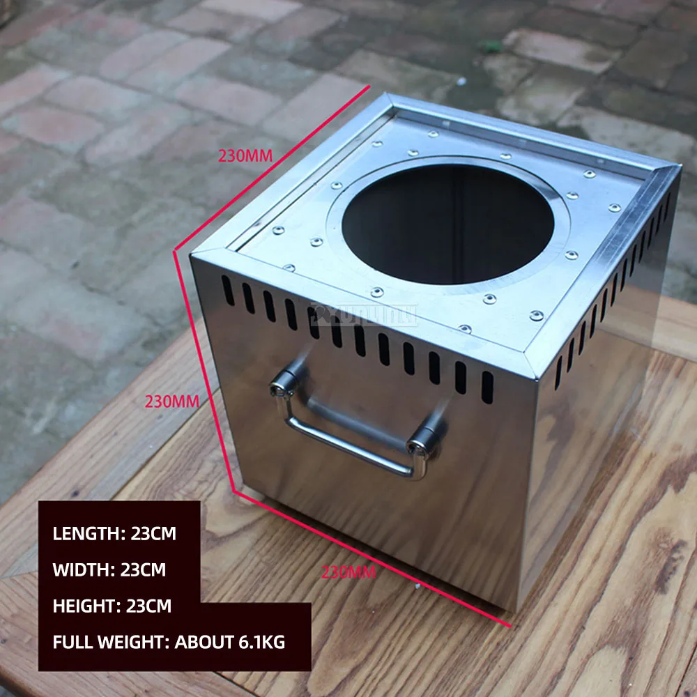 New Portable Camping Courtyard Fierce Fire Stove Outdoor Firewood Burner