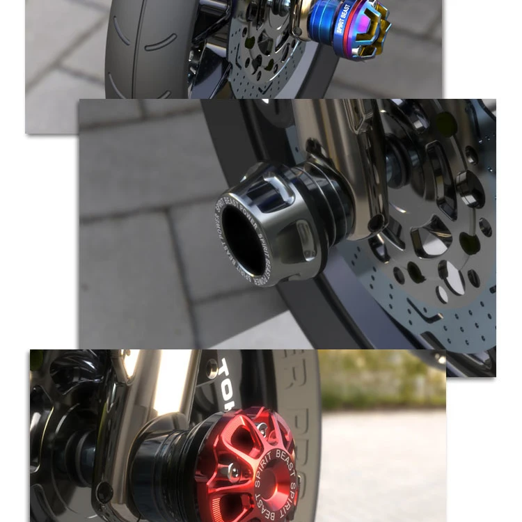 Motorbike Front  Fork Wheel Crash Protector Cnc Anti-Falling Frame Slider For Aprilia Shiver900 Shiver Sl 750 Pegaso 650 Sxv