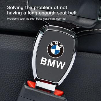 Car Seat Belt Extender Seatbelt Lock Buckle Accessories For BMW F25 F26 F15 F16 E90 E91 E92 E60 E84 G22 G32 F13 F36 G30 G20 G11