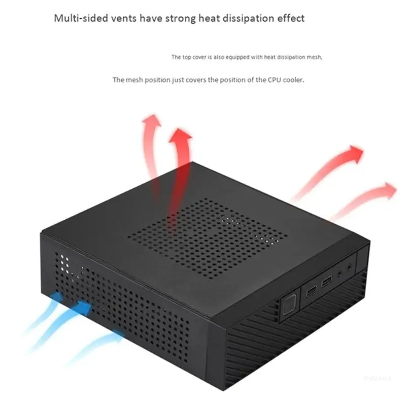 Industrial Control Case M06 Mini Desktop Case Practical ITX Computer With Hanging Bracket / Foot Stands
