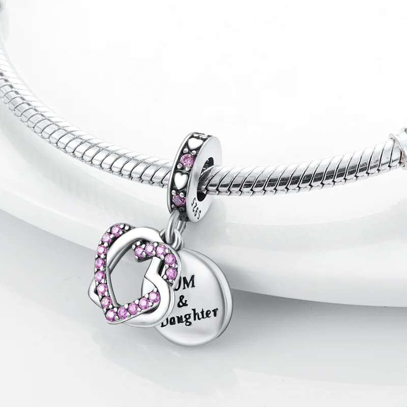 Charm jewelry sterling silver jewelry beads charms sterling silver beads silver charm bead charm bead beads jewelry sterling silver beads charm loose gemstone jewelry loose beads Beads Jewelry 925 Sterling Silver Infinity Love Mum Heart to Heart Dangle Charm Fit Original Pandora Bracelet Silver 925 Jewelry