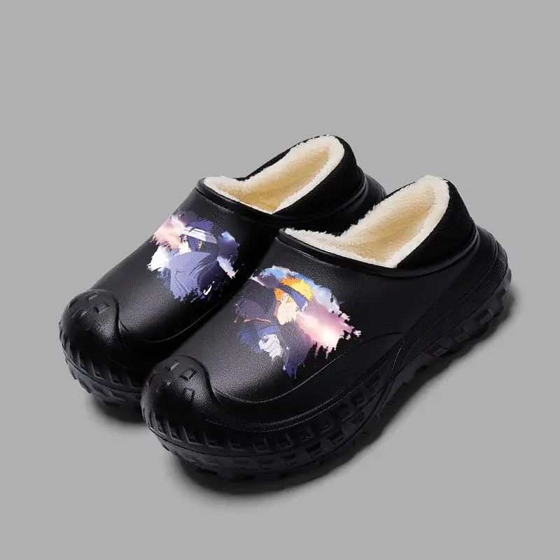 Naruto Neue Winter Paar EVA Rutschfeste Baumwollschuhe Cartoon Anime Student Wasserdichte Reifensohle Schmutzabweisende Baumwollhausschuhe – Detail 17