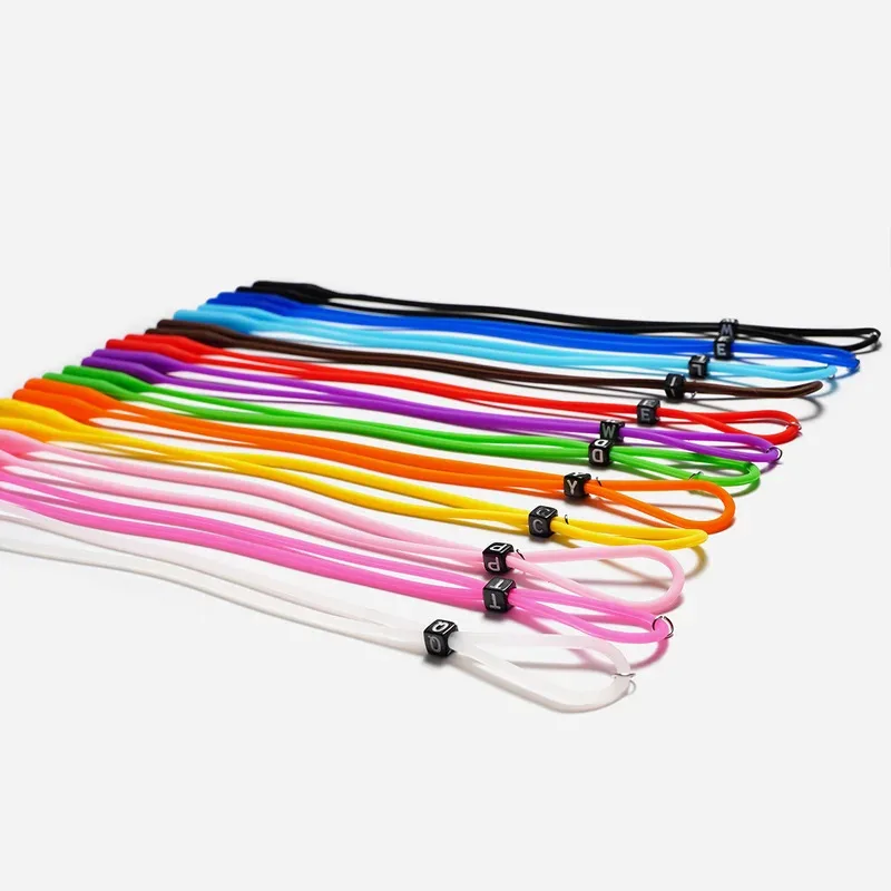 1/2/4 Pcs Fashion Sports Eyewear Retainer Candy Color Silicone Sunglasses Eyeglasses Straps Adjustable Glasses Elastic Holder