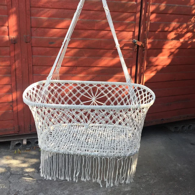 Macrame Hanging Hanging Hammock Bassinet Nordic Style