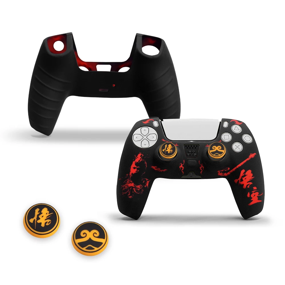 Manchon de protection antidérapant en silicone pour contrôleur PS5, manchon de poignée anti-poussière, adapté à PS5 Playstation