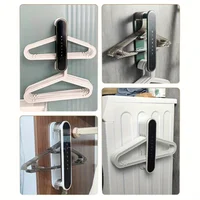 Retractable Non-perforated Wall-mounted Coat Rack Storage Rack Bathroom Organising Rack Coat Rack Balcony Coat Rack Storage God 1