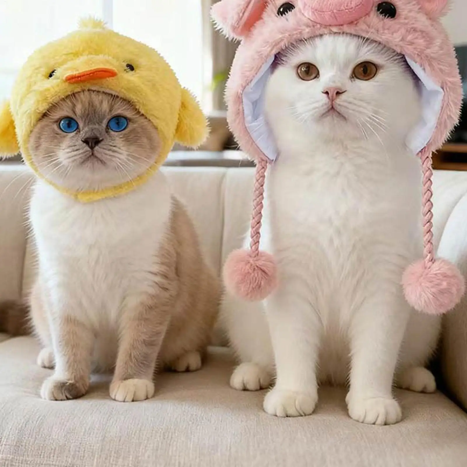 Hats For Cats Cute Cartoon Animal Design Headwear Funny Cat Hats For Kittens Dogs Small Animals Christmas Halloween Festival Hats For Cats Cute Cartoon Animal Design Headwear Funny Cat Hats For Kittens Dogs Small Animals Christmas Halloween Festival