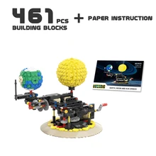 

MOC The Universe Planet Earth Moon and Sun Model Rotation Law DIY Building Blocks Model Assembly Education Bricks Toys Kids Gift