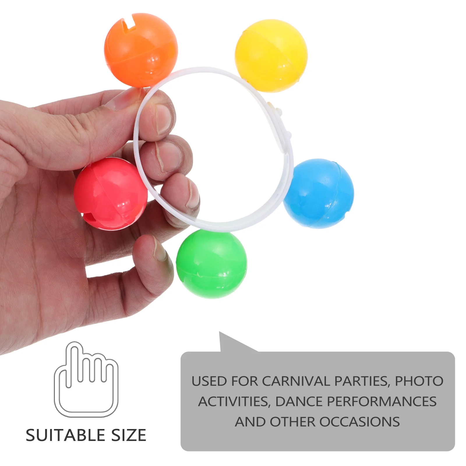 12 Pcs Wrist Rattle Kids Toys Children Band Bracelet Wristband Bells Plastic Decor