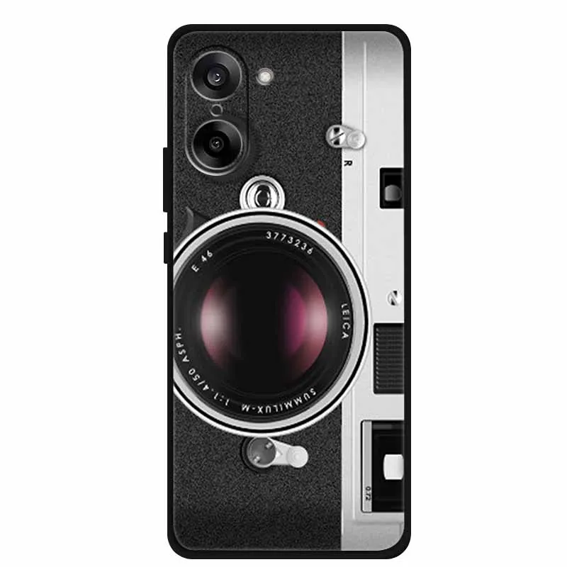 Sleek Black Soft Silicone Shockproof Phone Case