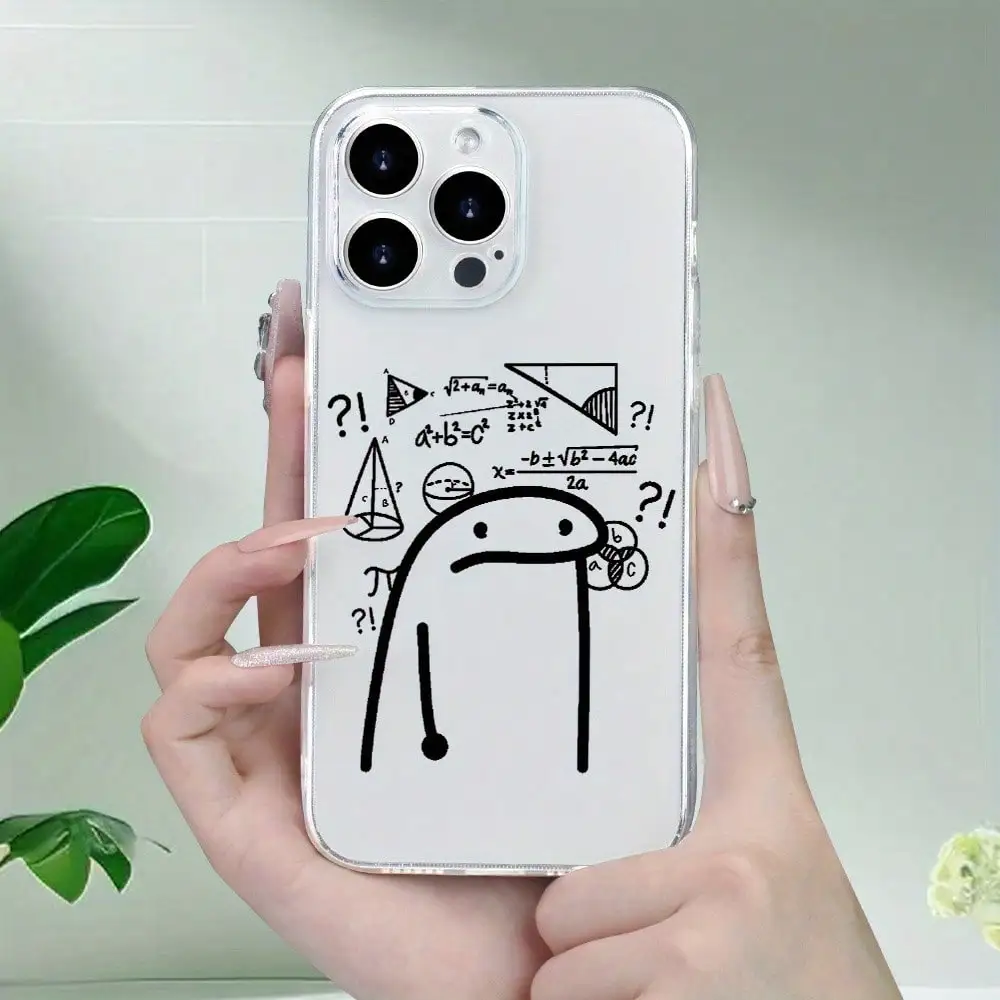 : With Math Formulas And Cartoon Patterns iPhone 16 15 14 13 12 11 X 8 7 Series - , , Surprise And , IPhone17 Air