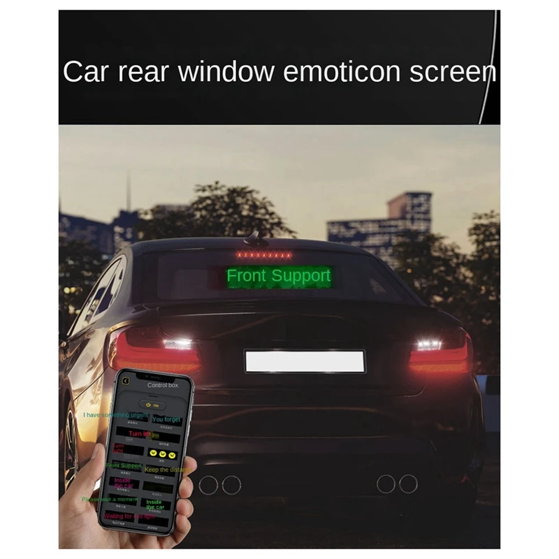 LED Matrix Panel Programmable Flexible Screen IP65 Display Animation Message Scrolling Sign APP Control Cars Shop Bar