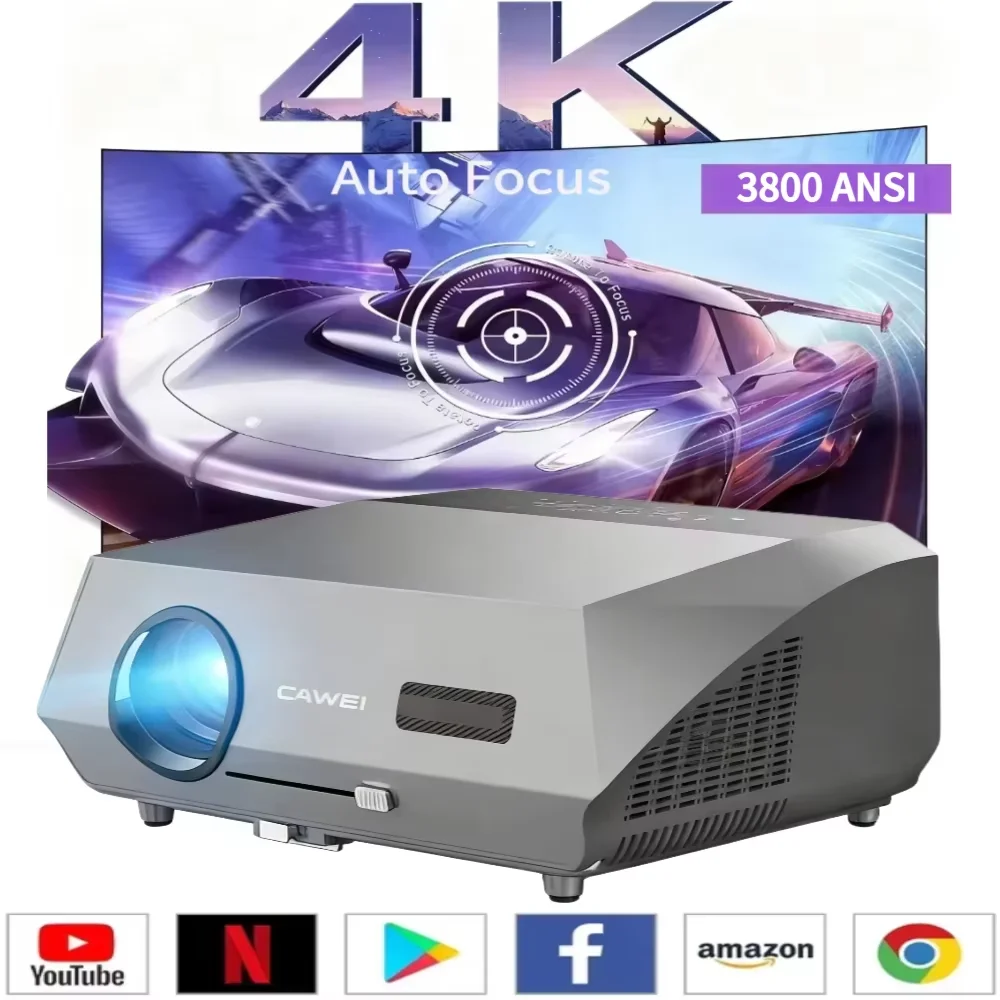 4K 3800 ANSI 네이티브 풀HD 비디오 프로젝터 2.4+5G 와이파이 자동 ..