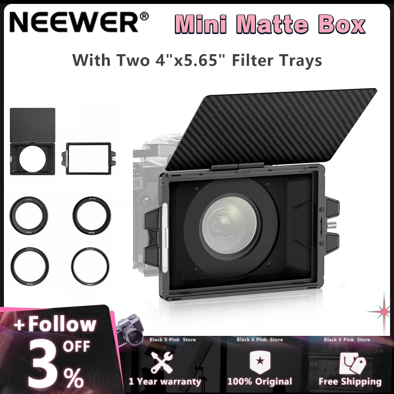 NEEWERMiniMatteBoxwith4x565FilterTrayCarbonFiberFlagforMirrorlessDSLR.jpg