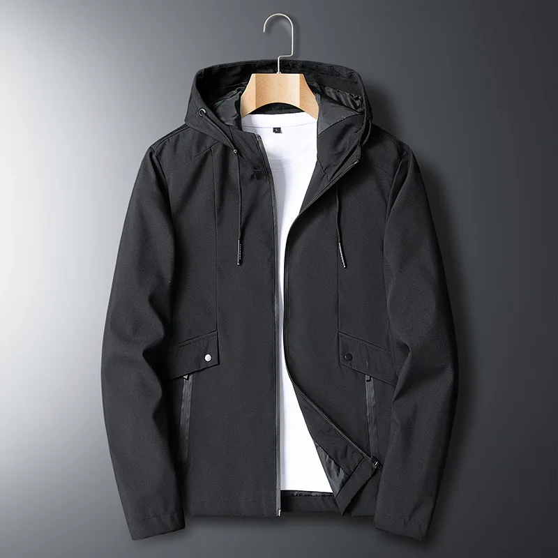 

MRMT 2024 Brand New Men's Loose Hooded Outdoor Casual Korean Style Jacket Trendy Handsome Jacket Jackets For Male Men's Jacket