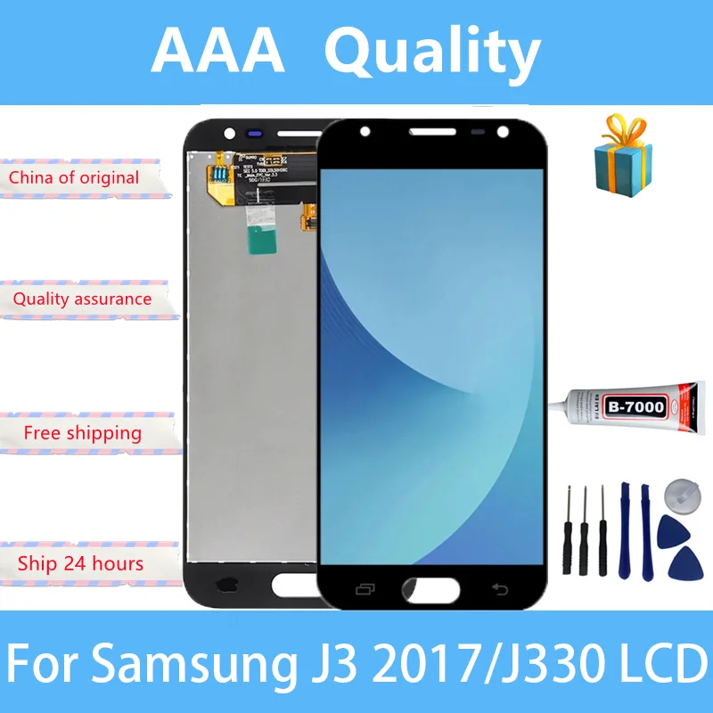 

5,0 дюймовый дисплей для Samsung J3 2017 J330 J330FN SM-J330FN J330DS ЖК-дисплей с сенсорным экраном и дигитайзером в сборе