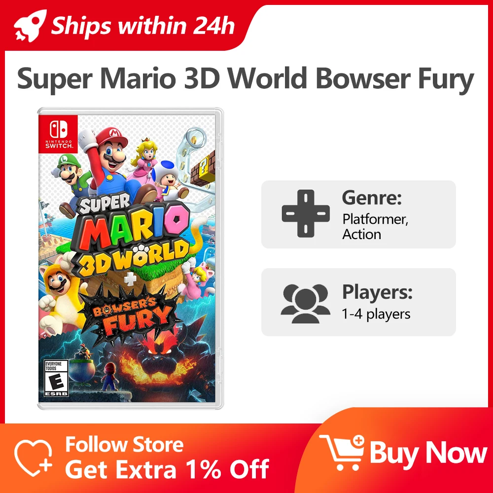 Nintendo Switch Games Super Mario 3d And Bowser Fury World Platformer