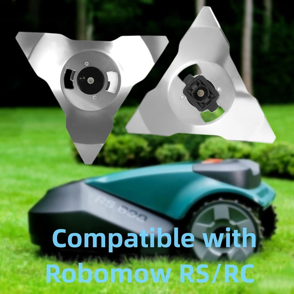 Robomow 로봇용 자동 이동 로봇 기계 부품, 스테인리스강 잔디 교체 커터 부품, RC308 RS615, 2 개