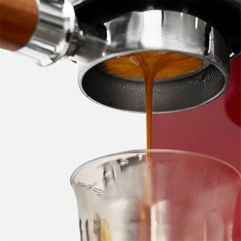 54mm Bodemloze Portafilter, 3 Oren Espresso-Portafilter met Afneembare Filtermand en Plastic Handvat Roestvrij Staal Vervangend Onderdeel Compatibel met Breville 8-Serie Espressomachines