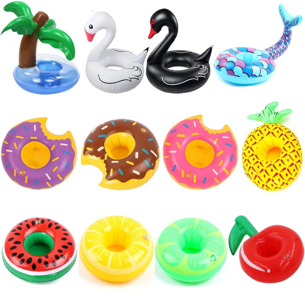 

1Pcs Float Toy Party Decoration Pool Floaties Swimming Pool Float Inflatable Drink Holders Inflatable Cup Coasters Drink Floats