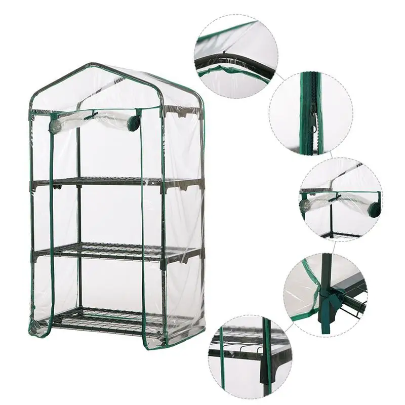 2/3/4/5 Tier Small Greenhouse Cover for Garden Plant Protection Outdoor,grow tent