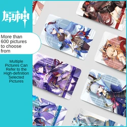 Genshin – autocollant à Impact, Lumine Jean Gunnhildr ambre Kaeya algch barbie Gunnhildr dilic ragnindr Ke Qing Hu Tao Diona, carte 