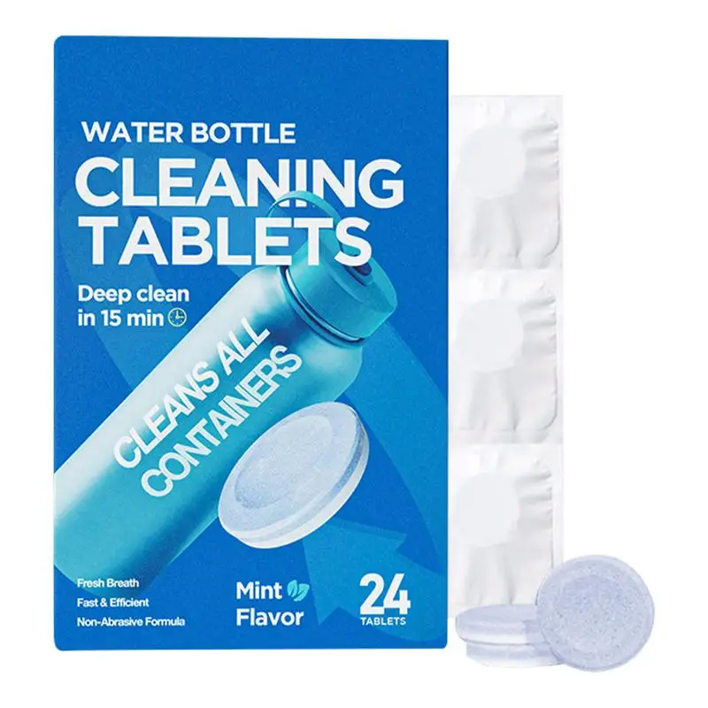 Water Bottle Cleaning Tablets Scale Cleaning Effervescent Tablets Decontamination Descaling Kettle Cleaning Kitchen Cleaner