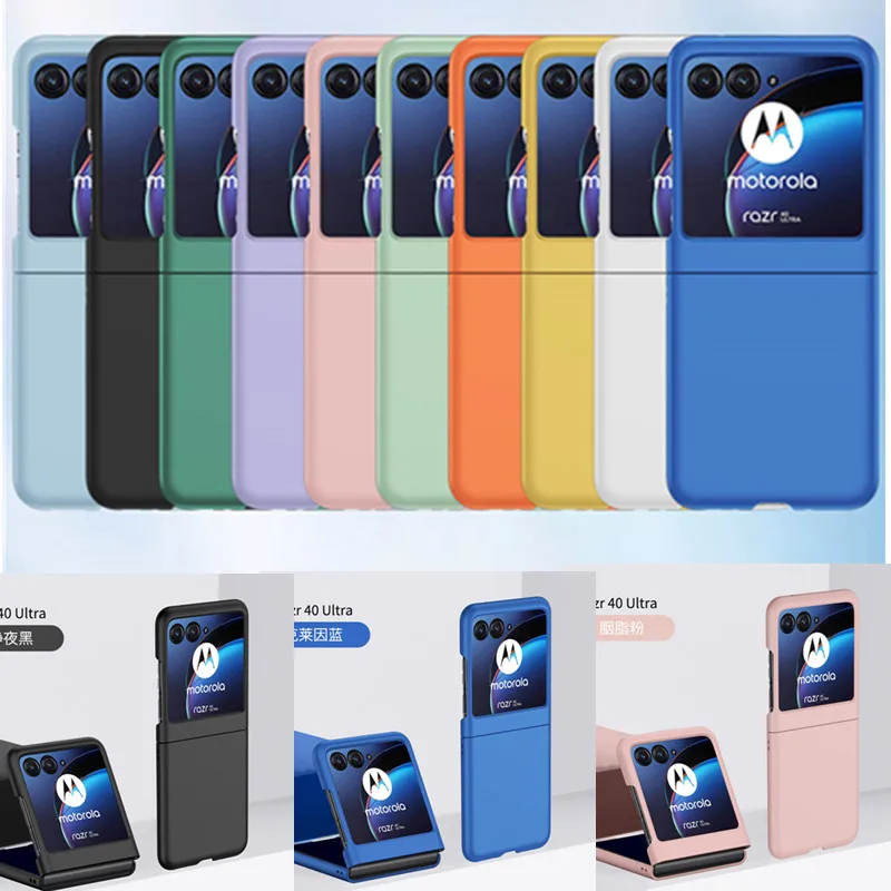 Custodia Per Telefono Anti-Goccia Per Pc Color Caramella Semplice Per Motorola Razr 40Ultra Custodia Per Moto Razr 40Ultra Cover Razr 2023