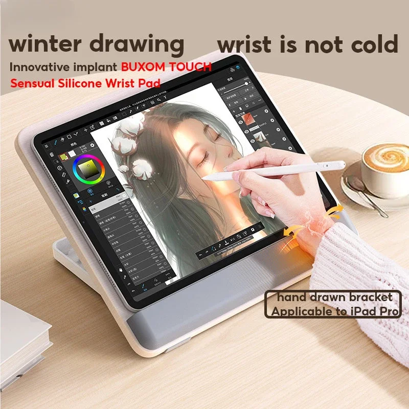 Ipad Painting Stand Wooden Desktop Tablet Hand-painted Board 12.9 Inch Learning Support Tablet Stands Holder Computer new woodworking electric circular saw track saw right angle positioning board wooden tool guide rail saws right angle ruler diy