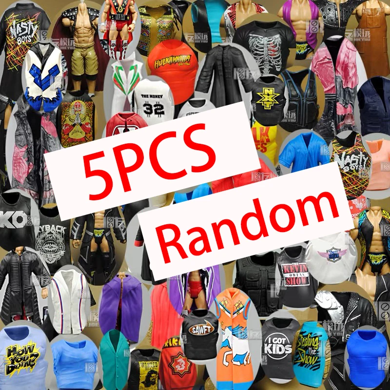 5 Pezzi Wwe Aew Wwe 6 "7" Ring Wrestling Wrestler Accessori Per Bambole Vestiti Vestito