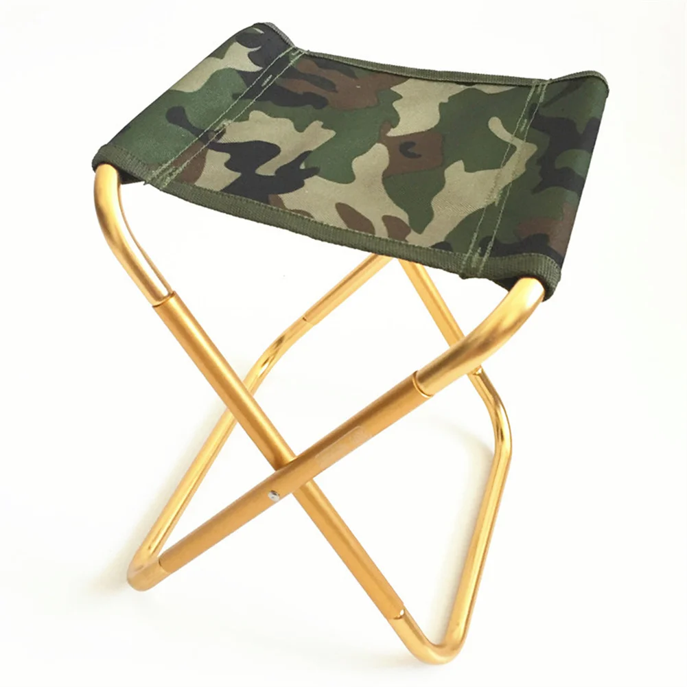 Folding Chair Aluminum Ultralight Portable Easy To Carry Outdoor Camping Fishing Hiking Backpacking Travelling Little Stools