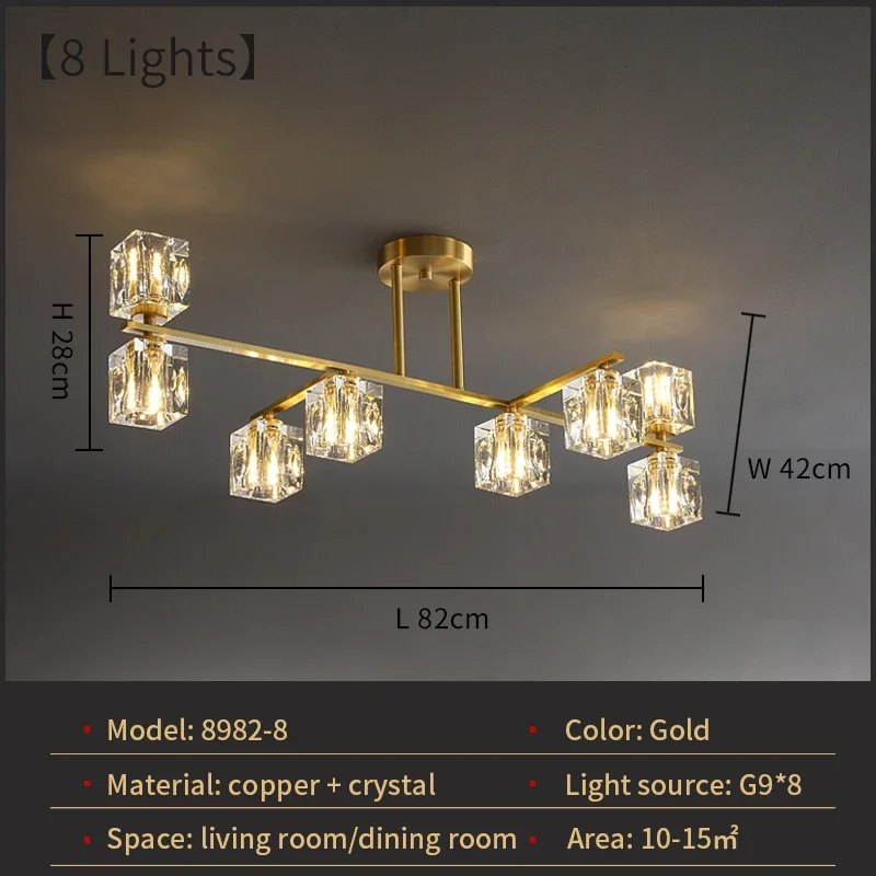 8 lights