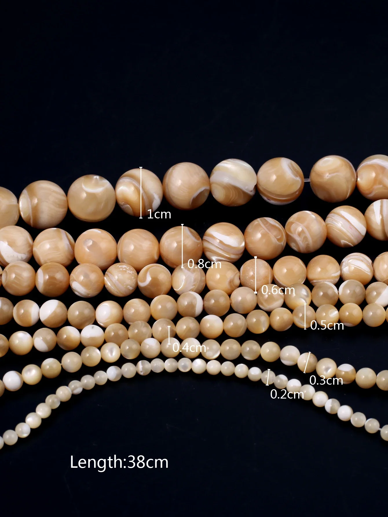 Natural shell beads Round shape Mother of pearl loose isolation bead for Jewelry Making DIY for bracelet necklace Accessories