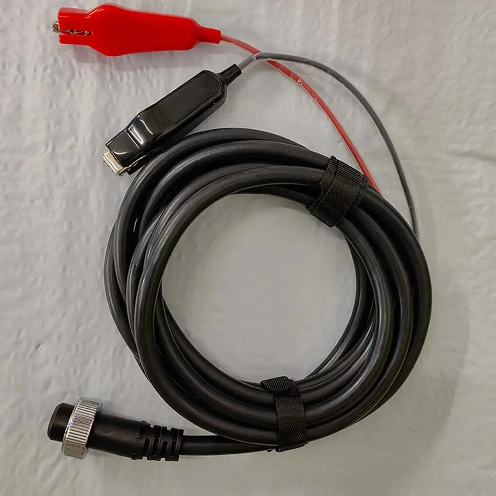 1 Stück 2-poliges Stromverlängerungskabel für elektrische Angelrollen, 2 m lang, kompatibel mit Daiwa Shimano 300J 400J 500J 600J elektrischen Angelrollen.