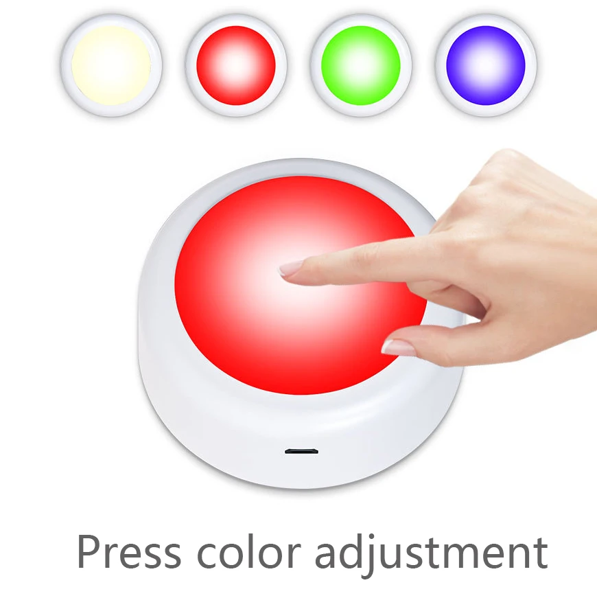 Led Cabinet Lights RGB LED Under Cabinet Lights Remote Control Battery Powered Wireless Dimmable Night Lamp LED Lights For Home Wardrobe Light