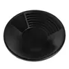 Outdoor 38cm/15inches Gold Pan with Dual Riffles Gold Washing Pan Basin for Gold Prospecting Useful Black 2