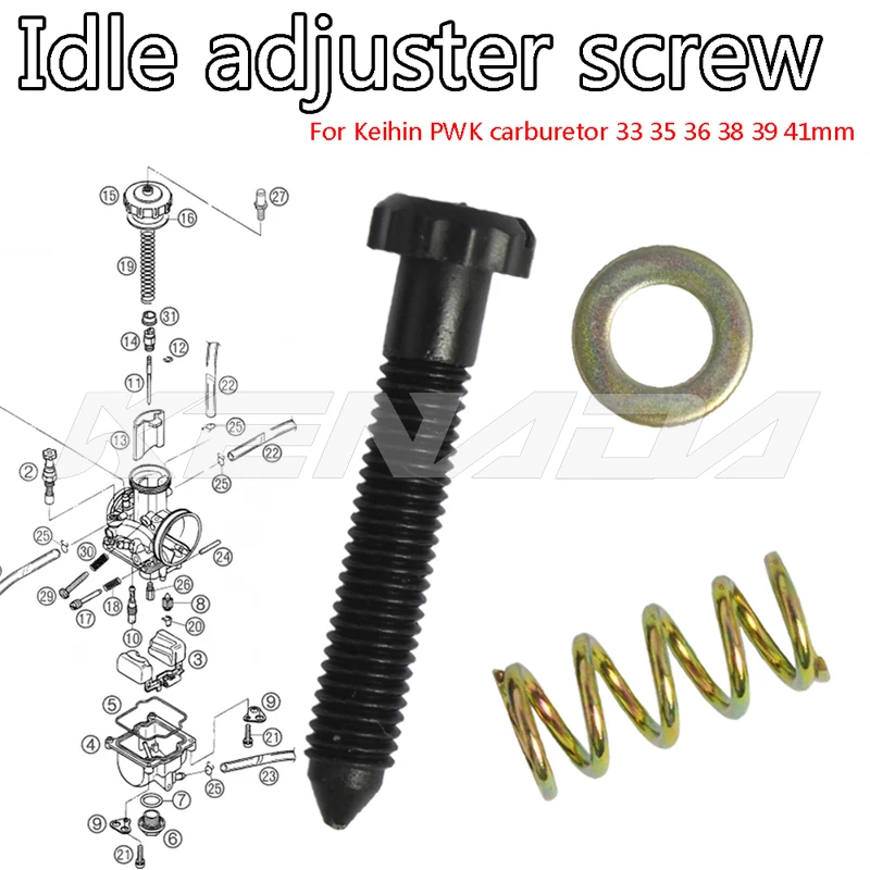 

Винт регулятора холостого хода карбюратора с пружиной для карбюратора Keihin PWK 33 35 36 38 39 41