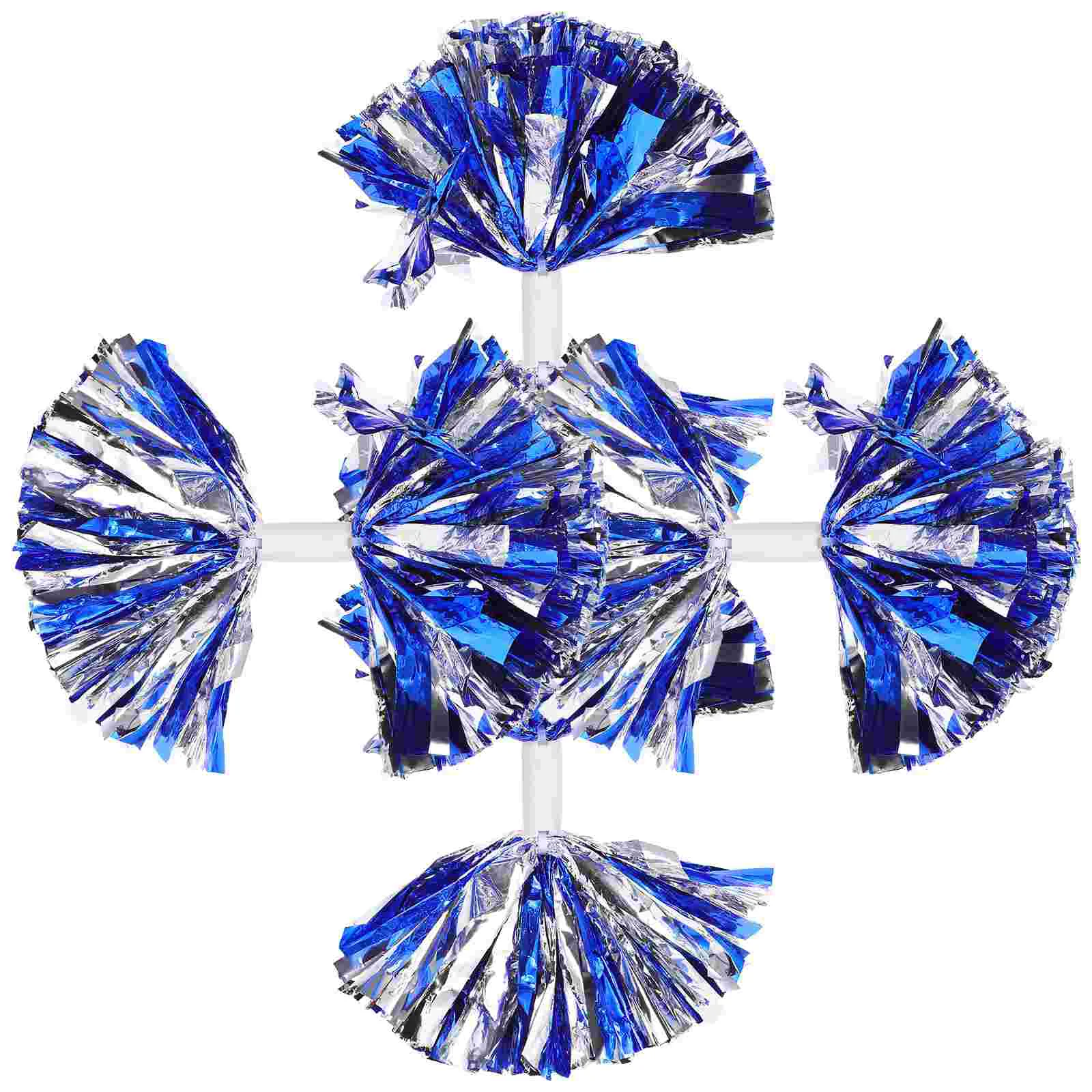 

4 Pcs Bouquet Cheerleading Flower Ball Handle Cheering Squad Pom Cheerleader Poms