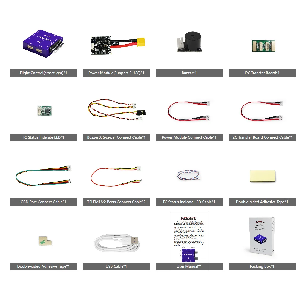 Module GPS Boussole Crossflight FC Mini M8N pour Drone FPV