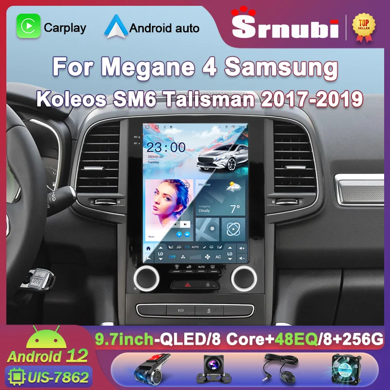 

Srnubi 2 Din Android 12 For Renault Koleos Megane 4 Samsung SM6 Talisman 2017-2019 Car Radio Multimedia Video Player auto Stereo
