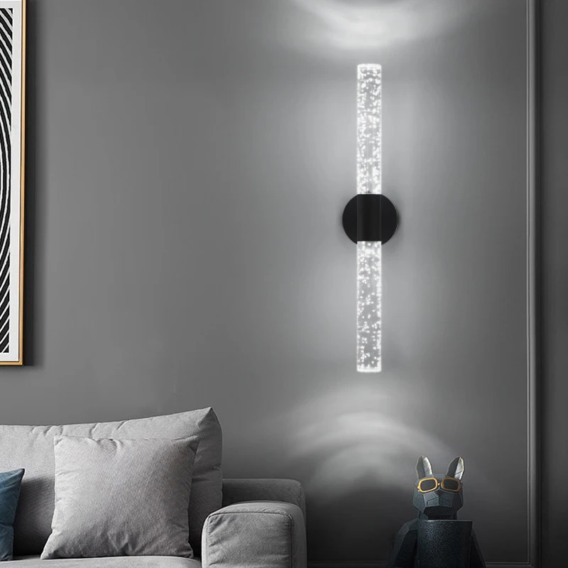 SWANEW Lampada da parete moderna a LED per interni Alluminio Acrilico