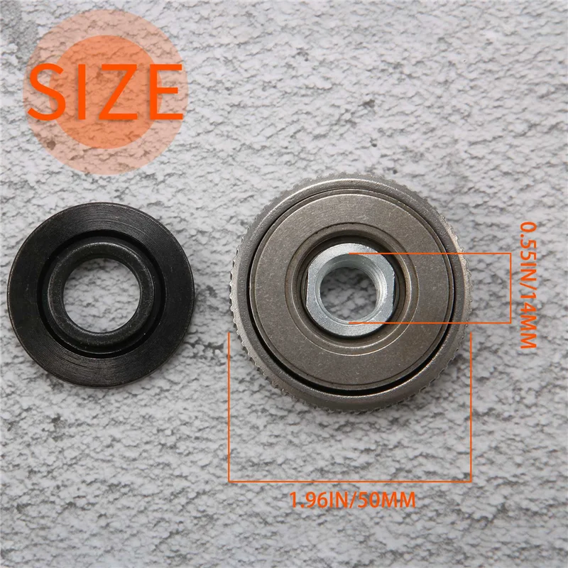 

Angle Grinder M14 Locking Plate Chuck for SDS Quick-Release Nut Clamping 115/125/150/180/230mm Flange Nut Set