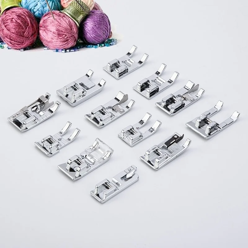 32Pcs/Set Presser Feet For Sewing Machines DIY Tools Sewing Accessories Presser Foot Cording Braiding Grooves Pintuck Foot Kit