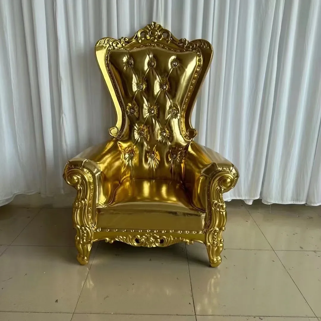 Wholesale Royal Children Kids High Back Wood Frame Cheap King Throne 5