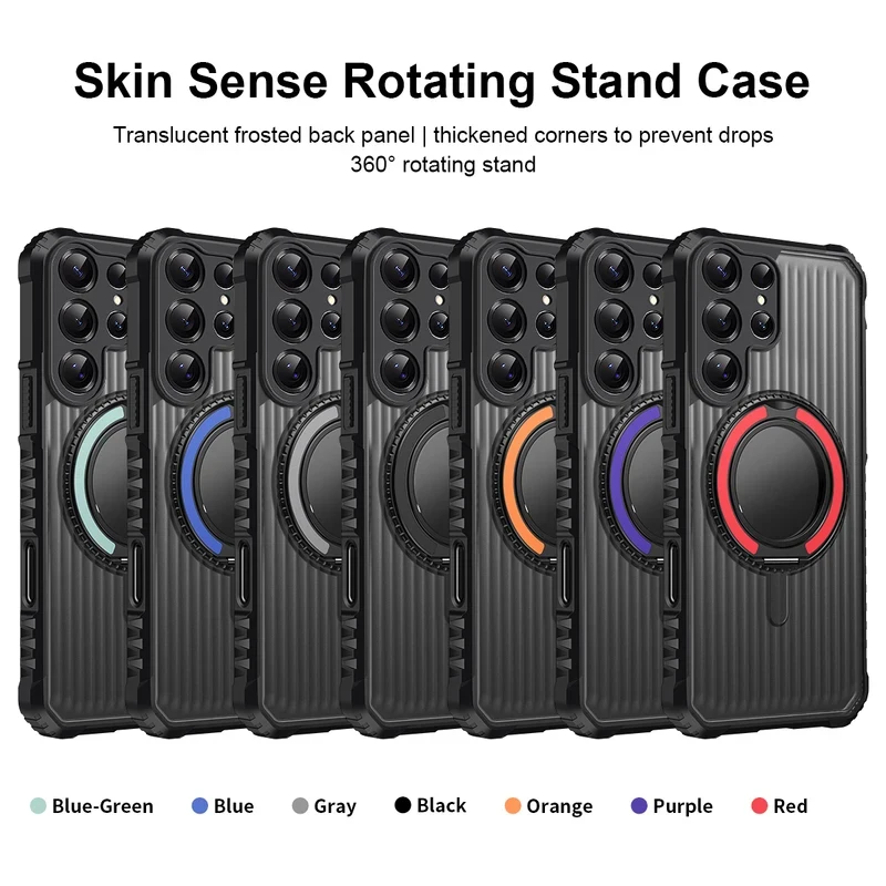Magnetic 360 Ring Stand Shockproof Phone Case