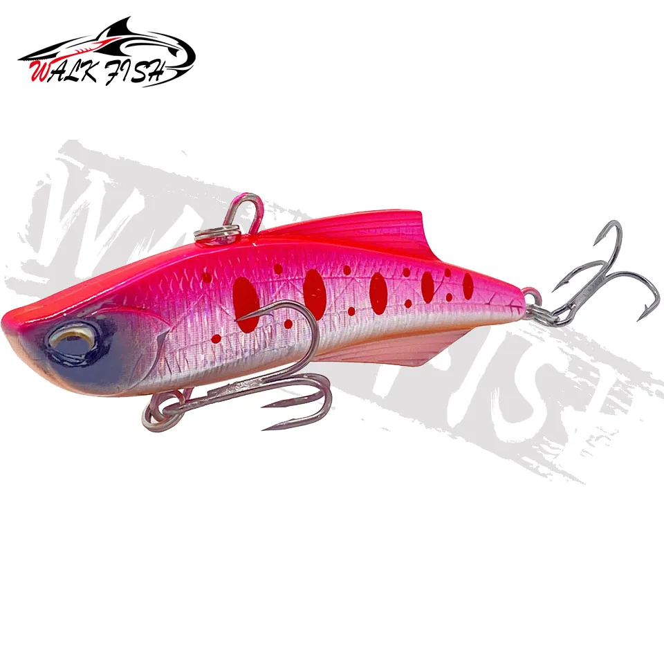 WALK FISH 1PCS VIB Sinking 89mm 18g Fishing Lure Hard Baits Wobbler Plastic  Artificial Vibration Winter Ice Tackle Bass Pike