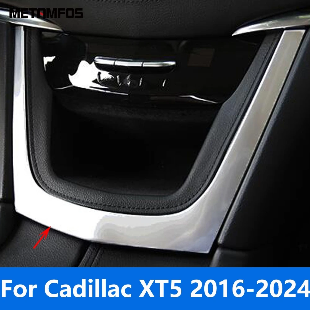 

Аксессуары для Cadillac XT5 2016-2022 2023 2024, внутренняя Матовая Обложка центральной консоли, отделка рамы, стикер, Стайлинг автомобиля